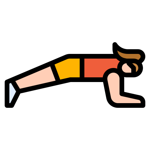 woman doing a plank