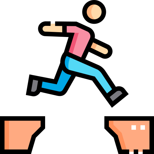 person jumping rope confidently
