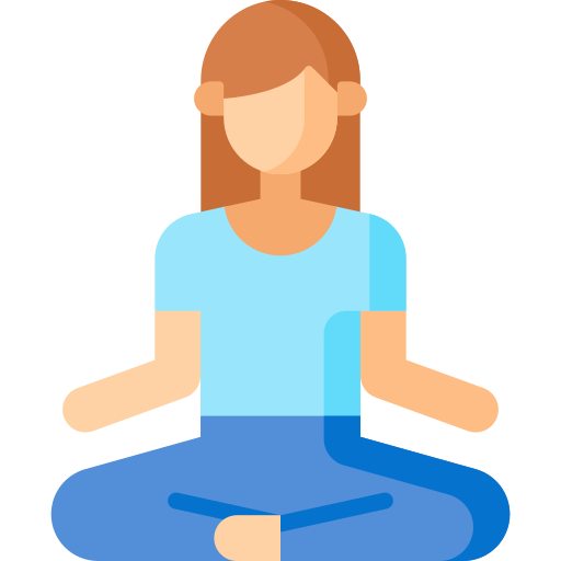 woman meditating alone